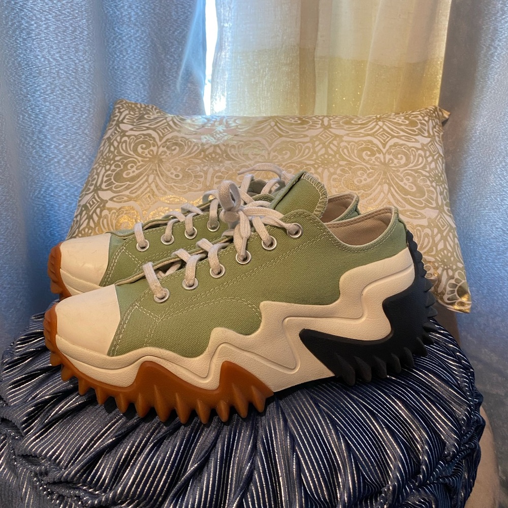 Converse Run Star Motion Sneakers - Green and White